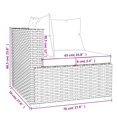 thumbnail image 5 of vidaXL 5 Piece Garden Lounge Set with Cushions Poly Rattan Grey, 5 of 5