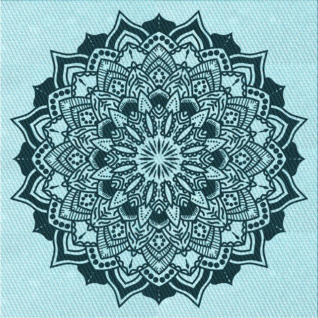 Ahgly Company Tapis de Zone Carré Électrique Bleu Lavable en Machine, 7 Pieds Carré