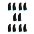 thumbnail image 3 of Maytalsory 2 Pcs Gants de Contrôleur de Jeu Écran Tactile Manche Élastique Antidérapante Couverture des Doigts Téléphone Intelligent Portable Noir Bleu 5Ensemble, 3 of 6