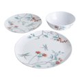 thumbnail image 2 of Martha Stewart Dragonfly White 12-Piece Melamine Dinnerware Set, 2 of 9