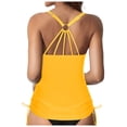 thumbnail image 2 of Women's Lace - Up Swimwear Tops - Underwire, Full Coverage, Push - Up, Tie - Back - Polyester, for Swimming Pool & Beach - Available in Multiple Sizes, 2 of 6