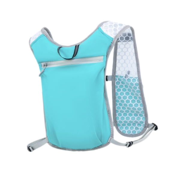 guohui Sac à Dos d'Hydratation Gilet de Course Sac de Jour Équipement Respirant Léger Porte-Téléphone Bleu Ciel