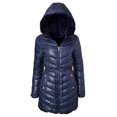 thumbnail image 1 of Sportoli Womens Winter Coat Reversible Faux Fur Lined Quilted Puffer Jacket - Navy (2X), 1 of 7
