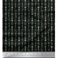thumbnail image 1 of Soimoi Black Modal Satin Fabric Tendril & Abstract Decor Fabric Printed Yard 42 Inch Wide, 1 of 5