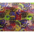 thumbnail image 5 of oneOone Tissu en Viscose Chiffon Rouge Paisley Patchwork Fournitures de Courtepointe Imprimé Tissu de Couture au Mètre 42 Pouces de Large, 5 of 5