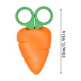 thumbnail image 2 of HOARBOEG Cute Fruit Scissors Set Carrot Banana Grape Strawberry Shape With Protective Cover Children's Paper Cutting Tools Safe, 2 of 3