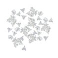 thumbnail image 4 of GUOOL 100x Flower Beads Crafts Handmade Flower Bead Charms Transparent Floral Bead Clear, 4 of 9