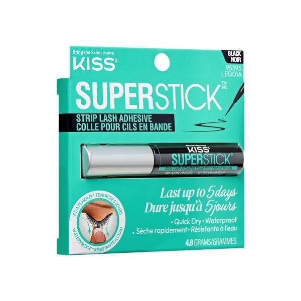 KISS Super Stick Tenue Prolongée de 5 Jours Colle pour Cils en Bande, 4,8 g Noir