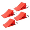 thumbnail image 2 of 4PCS Wheel Chocks, Heavy Duty Wheel Chock with Rope, AntiSlip Hard Plastic Tire Chock Block Wheel Stoppers Easy Removal for Trucks Trailer RV Campers, 2 of 7