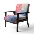thumbnail image 3 of Designart « Abstract Collage III » Fauteuil d'Appoint Rembourré à Écusson Rose - Fauteuil Moderne pour Chambre, 3 of 7