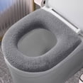 thumbnail image 1 of Soft Toilet Seat Cover Pad with Stretchable Design for Enhanced Bathroom Comfort and Warmth, 1 of 3