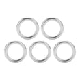 thumbnail image 2 of Domqga Round Rings Welded, Durable Sturdy Metal Rings Stainless Steel For Diving For Navigation, 2 of 8