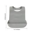 thumbnail image 3 of Birdeem Adult Bibs for Eating and Drooling,Reusable Silicone Bib with Adjustable Closure,Large Coverage Clothing Protector for Elderly and Disabled Adults,Washable Durable Feeding Bib, 3 of 9