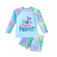 thumbnail image 1 of Little Girls Swimsuits Hot Spring Vacation Beach Swim Shirts and Rash Guards Size 6Y, 1 of 6