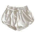 thumbnail image 2 of AherBiu Womens Shorts Summer Ribbed Knitted Wide Leg Sweat Shorts High Waisted Loose Fitting Short with Pockets, 2 of 5