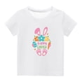 thumbnail image 1 of MeetoTime T-shirt à Manches Courtes de Pâques pour Enfants, Col Rond, Coupe Ample, Imprimé, pour Garçons et Filles, 3 à 14 Ans, 1 of 6