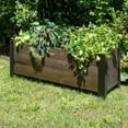 thumbnail image 4 of Grapevine Urban Garden Low-Profile Planter, FSC Recycled Wood, Rectangular, 37IN x 12.6IN, Cocoa Brown, 4 of 8