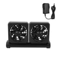 thumbnail image 2 of Fish Tank Hang On Fan,Mini Double Head Adjustable Fish Tank Chiller Fan Fish Tank Chiller Ultimate Comfort, 2 of 13