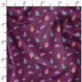 thumbnail image 2 of Soimoi Pink Silk Fabric Insect Printed Fabric 1 Yards 42 Inch Wide, 2 of 6