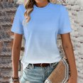 thumbnail image 1 of Hauts à Imprimé Mode pour Femmes, Manches Courtes, Blouse Ample, T-Shirt à Col Rond, Hauts, 1 of 1