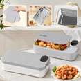 thumbnail image 4 of Heated Lunch Box 900ml Wireless USB Rechargeable Food Warmer with Adjustable Temperature, Portable Insulated Bento for Office, Car, Travel, 4 of 7