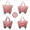 thumbnail image 1 of EGNMCR Organisateurs et Rangement de Garde-Robe, Sac de Voyage à Roue Universelle, Grand Sac de Voyage Pliable Imperméable à Grande Capacité Sac à Main Sac à Main Sac de Sport de Voyage Sac de Voyage Multifonction pour Dames le Rangement, 1 of 3