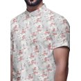 thumbnail image 4 of BESTMAN Chemise Décontractée pour Homme à Manches Courtes, Coupe Ajustée, en Coton, à Boutons, 4 of 5