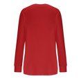 thumbnail image 5 of Yuyuzo T-Shirts à Manches Longues pour Femmes Col Ras du Cou Décontractés Basiques Doux Amples Couleur Unie Hauts d'Automne, 5 of 5