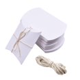 thumbnail image 1 of yuksok 100 Pieces Kraft Pillow Box Candy Boxes Gift Boxes Chocolate Treat Box for Party White, 1 of 9