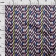 thumbnail image 2 of oneOone Tissu Polyester Lycra Rayé & Chevron Ikat Imprimé au Mètre 56 Pouces de Large, 2 of 4