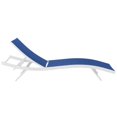 thumbnail image 4 of Modway de 4 Chaises Longues de Patio Extérieur Glimpse, Blanc, 4 of 9