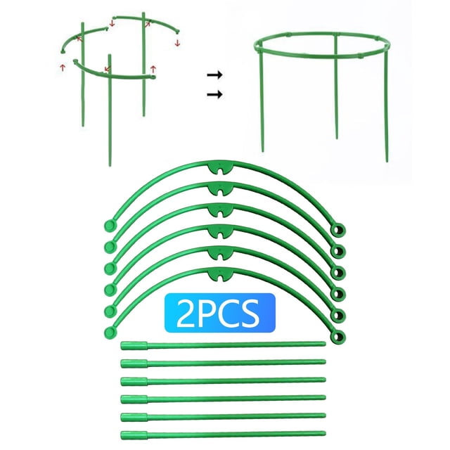 -assembling Plant Support Cage For Climbing PlantsFlowering Tomato Cage With Stakes And Stabilizing Support Ring