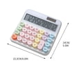 thumbnail image 3 of TopLLC Mechanical Calculator,Cute Calculator 12 Digit Display Calculator For Daily And Basic Office,Vintage Typewriter Style Solar Powered Battery Powered Calculator, 3 of 3