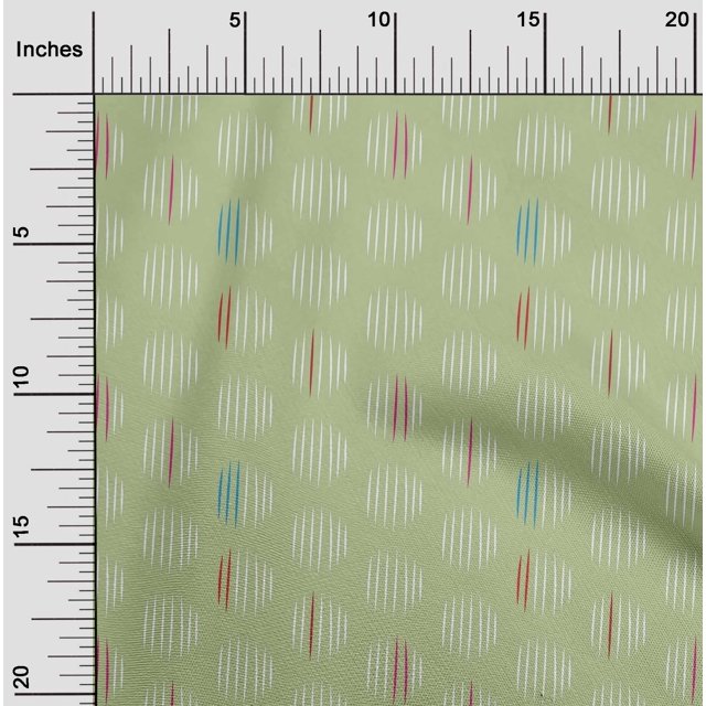 oneOone Cotton Flex Fabric Line Geometric Print Fabric By The Yard 40 Inch Wide