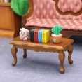 thumbnail image 3 of 1:12 Échelle Maison de Poupée Miniature Salon Table à Thé en Bois Table à Thé Table d'Appoint, 3 of 8
