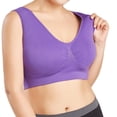 thumbnail image 1 of Pisexur Women Seamless Plus Size Bra Pure Color Plus Size Ultra-thin Large Sports Full Bra Cup Tops, 1 of 9