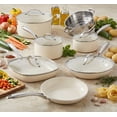 thumbnail image 1 of Gotham Steel Cream 12 Piece Ultra Nonstick Ceramic Cookware Set with Stay Cool Handles Dishwasher and Oven Safe, 1 of 11