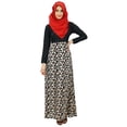 thumbnail image 1 of Bimba Ladies Maxi Muslim Abaya Rayon Dress Jilbab With Cotton Hijab, 1 of 7