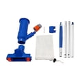 thumbnail image 2 of Pool Supply Portable Deluxe Jet Pool Vacuum Underwater Cleaner with 5 Assembly Rods, Leaf Bag, Telescopic Pole Attachment - Above Ground Pools, Spas, Ponds - Attach to Garden Hose/ Home Essentials, 2 of 9