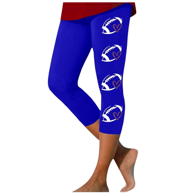 2025 Tenues d'Été Décontractées de Rugby pour Femmes Mode Décontractée pour Femmes Imprimé Leggings de Sport Yoga Pantalons Legging pour Femmes Leggings Capri