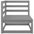 thumbnail image 2 of vidaXL 3 Piece Garden Lounge Set Grey Solid Pinewood, 2 of 5
