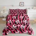 thumbnail image 2 of Erosebridal Gothic Skull Bedding Twin Comforter Set,Abstract Stripes Down Comforter,Stars Bedroom Decor,Reversible,Lightweight,2-Piece, 2 of 7
