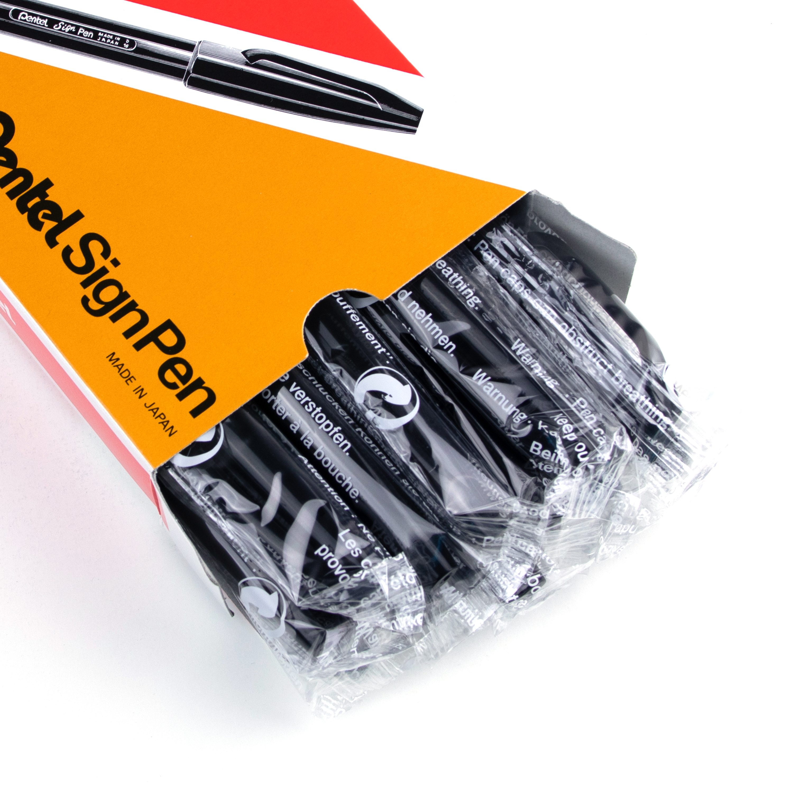 Pentel Arts Sign Pen Fiber-Tipped Pen, (2.0mm), Black Ink
