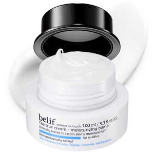 Belif Moisturizing Bomb &acirc; Hydratant quotidien du céramide avec peptide & Squalane, 48hr Hydratation & Crème anti-âge, laiteux & Léger, Restaurer Ski