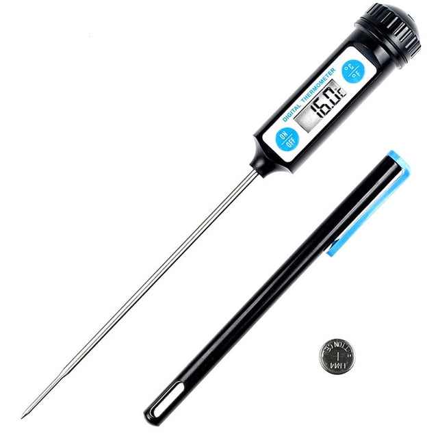 Jinsinto Cooking Thermometer, Kitchen Thermometers Digital Digital Thermometer with Long Probe and LCD Display