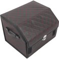 thumbnail image 3 of Car Organizer Trunk Leather Suv Cargo Container Folding Car Grocery Organizer Trunk, 3 of 5