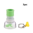 thumbnail image 1 of EGNMCR Robinet de Cuisine 3 Pcs Rotatif Buse d'Eau Étanche Dispositif d'Économie d'Eau Fermoir Robinet en Plastique, 1 of 1