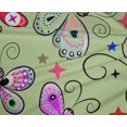 thumbnail image 5 of oneOone Polyester Spandex Light Green Fabric Butterflies Craft Projects Decor Fabric Printed By The Yard 56 Inch Wide-J2, 5 of 5