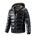 thumbnail image 2 of DPTALR Men's Flight Suit Jacket Reversible Hooded Collar Jacket In Winter Warm Coat, 2 of 9