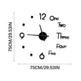 thumbnail image 3 of Kcavykas Clearance Sales,Canada Day,open Season Frameless DIY Wall Mute Clock Mirror Surface Sticker Home office Decor, 3 of 3